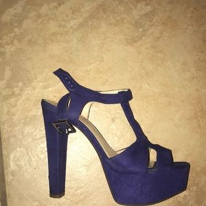Jessica Simpson platform heels ROYAL BLUE